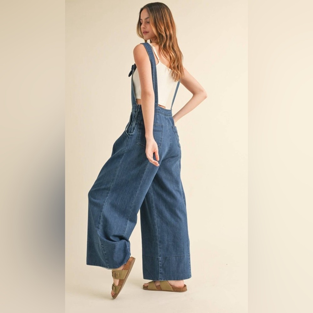 Women's Denim Overalls - Picture 2 of 6